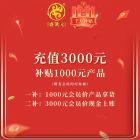 【千万补贴双十一】充值3000元
